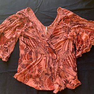 Free people orange top